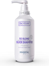 IMMORTAL - Re-Bond Silver Shampoo - Sárgásodás Elleni Lila Sampon 500ml