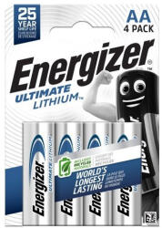 Energizer Elem AA ceruza LR06 Ultimate Lítium 4 db/csomag, Energizer (RR64398)