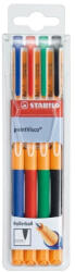 STABILO Rollertoll zselés készlet 0, 5mm, STABILO PointVisco, 4 klf. szín (RR42392)