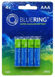 BLUERING Elem AAA mikro ceruza LR03 tartós alkáli 4 db/csomag, Bluering® (RRBR895776)