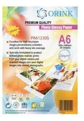 Orink Fotópapír Pp A6, S 260g. 20lap fényes Orink (P691260S20) (RRP691260S20)