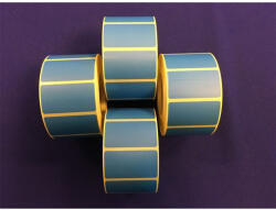  Etikett címke thermo, 25x45mm, tekercses, 1000 címke/tekercs kék (RR67689)