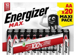 Energizer Elem AA ceruza LR06 Max 20 db/csomag, Energizer (RR64324)