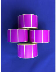  Etikett címke thermo, 25x45mm, tekercses, 1000 címke/tekercs lila (RR67690)