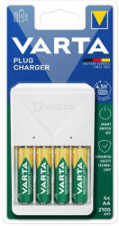 VARTA Elemtöltő, akku Plug töltő + 4 db AA 2100 mAH Varta (RR35042)