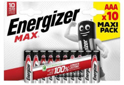 Energizer Elem AAA mikro LR03 Max 10 db/csomag, Energizer (RR64364)