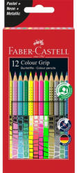 Faber-Castell Színes ceruza készlet háromszögletű GRIP Faber-Castell pasztell, neon, metál színek 12klf. szín (RR68122)
