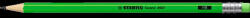STABILO Grafitceruza HB, radíros, neon zöld test Stabilo Swano (RR33947)