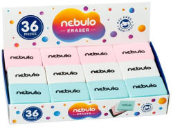 Nebulo Radír, logózott radír 3 színben, Nebulo (RRRL4C)