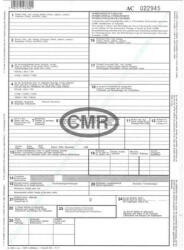 Bluering CMR nemzetközi fuvarlevél A4, 6lapos garnitúra B. CMR/6 (RRNYOMTBCMR)