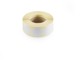  Etikett címke, 30mm, körcímke tekercses, 1000 címke/tekercs fehér (RRKORCIM30MM1000)