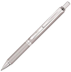 Pentel Rollertoll 0, 35mm, fém ezüst test, Pentel Energel BL407-A, írásszín kék (RRBL407A)