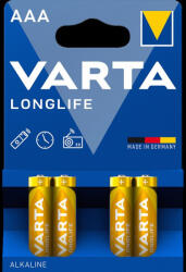 VARTA Elem AAA mikro LR03 Longlife 4 db/csomag, Varta (RR1075)