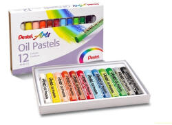 Pentel Kréta olajpasztell készlet, PHN-12U Pentel, 12 klf. szín (RR31160)