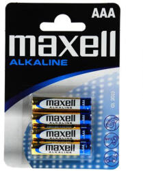 Maxell Elem AAA mikro LR03 alkaline 4 db/csomag, Maxell (RR72367104EU)