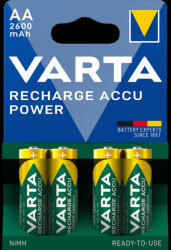 VARTA Elem tölthető akku AA ceruza 2600 mAH Power 4 db/csomag, Varta (RR35041)