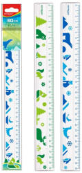 Keyroad Vonalzó 30 cm, állat mintás Keyroad (RR43635)