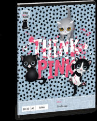 Ars Una Füzet iskolai A5, 32lap, sima 20-32 Ars Una THINK-PINK (5285) 23 10db/csomag (RR55469)