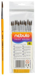 Nebulo Ecset 6-os festett nyéllel 12 db/csomag, Nebulo (RRHE16F)