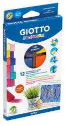GIOTTO Marokkréta tégla formájú Giotto Decor wax 12 db/doboz, vegyes színek (RR53663)