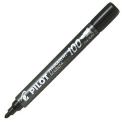 Pilot Alkoholos marker 1mm, kerek hegyű, Pilot 100 fekete (RRSCA100B)