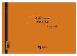  Autóbusz menetlevél A4, 50x2lapos fekvő D. GEPJ. 42 (RR48060)