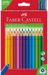 Faber-Castell Színes ceruza készlet háromszögletű + hegyező Jumbo Junior Faber-Castell 30klf. szín (RR68135)