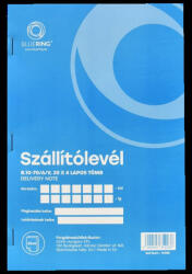 Bluering Szállítólevél A5, 25x4 lapos B. 10-70/A/V Bluering® (RRNYOMTB1070AVX)