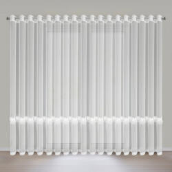  Isola díszes fényáteresztő függöny Fehér 350x250 cm