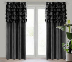  Aura fodros dekor függöny Fekete 140x250 cm (454066)