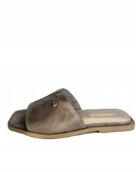 CheBello Flip-flop papucs CheBello 4948 bőr egyenes velúr Bézs 40 (4948)