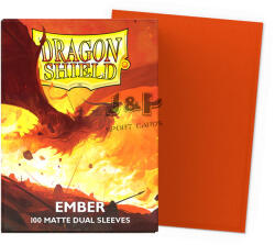  Dragon Shield Standard Dual Matte Sleeves - Ember Alaric (100db/csomag) - Narancssárga parázs