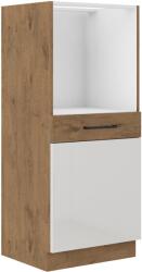 Lempert Niki 30. 60 DP-145 1F BB 60x145x57cm fényes fehér/lancelot tölgy
