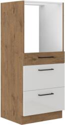 Lempert Niki 30. 60 DPS-145 3S BB 60x145x57cm fényes fehér/lancelot tölgy