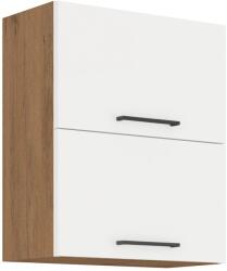 Lempert Niki 30. konyha 60 GU-72 2F 60x71, 5x31cm fényes fehér/lancelot tölgy