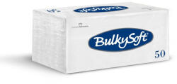 Bulky Soft Papírszalvéta 2 rétegű 33x33 cm 1/8 hajtás 50 lap/csomag - szuper fehér