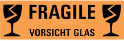 AVERY neon színű előre nyomott címke "Fragile felirattal" 119x38mm (3050)
