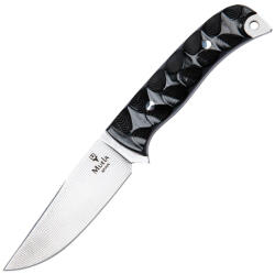 Muela Husky Limited Edition 10M. DX damaszk kés, fekete 3D Micarta markolattal