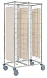 INFRICO Carucior inox profesional INFRICO CBA24P cu roti, latime 92.5