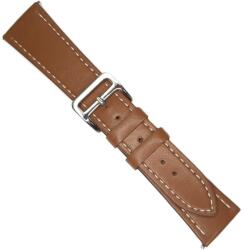 ArtIn Curea Ceas Piele Naturală Două Straturi - Maro - Quick Release - 22 mm Telescop / 14 mm Cataramă (WZ5575)