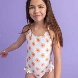 Swim Essentials Swim Essentials: Цял бански с къдрички и слънцезащитен фактор 50+ - "Flower Hearts (SWE-2023SE634)