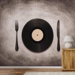 Dovido Öntapadó fotótapéta vinyl tányér evőeszközökkel - 490x330