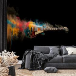 Dovido Fotótapéta színes elektromos gitár fekete háttérrel - 245x165