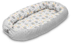  Гнездо Baby Nest Minky - Hedgehogs Gray
