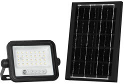 V-TAC Reflector solar LED 50W, 700 lm, 7 culori, IP65, dimabil, negru (SKU-24082)