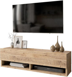 FDY Comoda TV suspendata Rosca, culoare stejar, 100 x 31.5 x 29.5 cm
