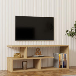 FDY Comoda TV Waldor, din melamina, culoare naturala, 100 x 29.5 x 40 cm