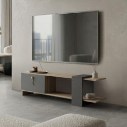 FDY Comoda TV Standira, nuanta sonoma-antracit, 120 x 25 x 36.8 cm