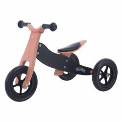 Free2Move Bicicleta/tricicleta fara pedale, Free2Move, Din lemn, 2 in 1, Functie de bicicleta echilibru, Sa reglabila, Manere antiderapante, Roti ajustabile, 18 luni - 3 ani, Conform cu standardele europene EN7