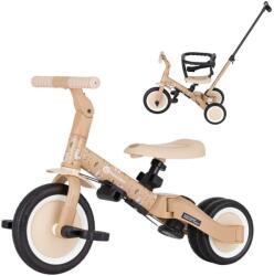 Petite&Mars Tricicleta, Petite& amp; Mars, Turbo, Editie limitata, 5 in 1, Multifunctionala, Vehicul de impins, Bicicleta cu/fara pedale, Cu maner de ghidaj, Detasabil, Roti din cauciuc, Pana la 25 kg, 1.5-5 ani,